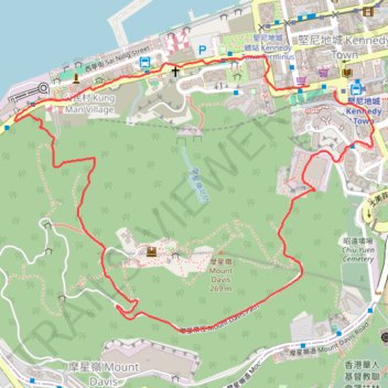 西寧坑 trail, distance, elevation, map, profile, GPS track