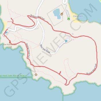 Geocaching at Bodega Bay Head Trail trail, distance, elevation, map, profile, GPS track