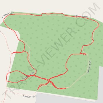 Erbhaven Trails trail, distance, elevation, map, profile, GPS track
