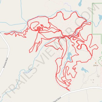 Dauset Trails Biking Trailhead trail, distance, elevation, map, profile, GPS track