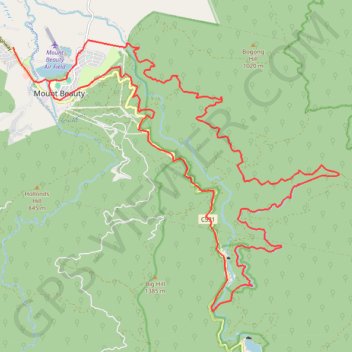 East Kiewa Valley - Mount Beauty trail, distance, elevation, map, profile, GPS track