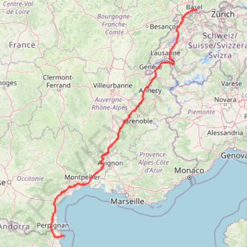 PT23DS2 Lörrach → Cadaqués trail, distance, elevation, map, profile, GPS track