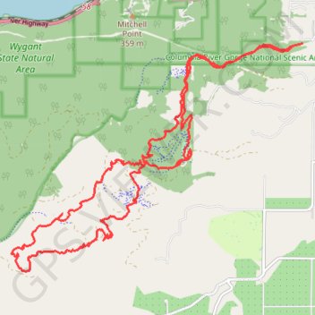 Post Canyon trail, distance, elevation, map, profile, GPS track