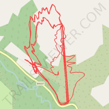 Hafod MTB Trails trail, distance, elevation, map, profile, GPS track