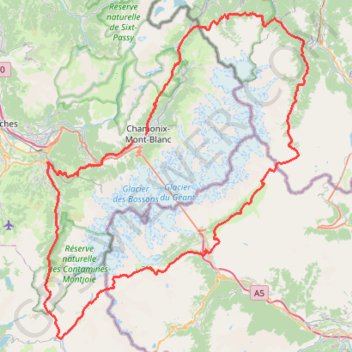 UTMB 2020 trail, distance, elevation, map, profile, GPS track