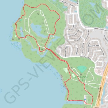 John Chesnut Sr. Park Loop Trail trail, distance, elevation, map, profile, GPS track