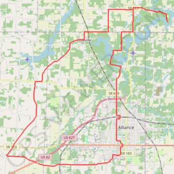 Berlin Lake Wildlife Area Loop trail, distance, elevation, map, profile, GPS track