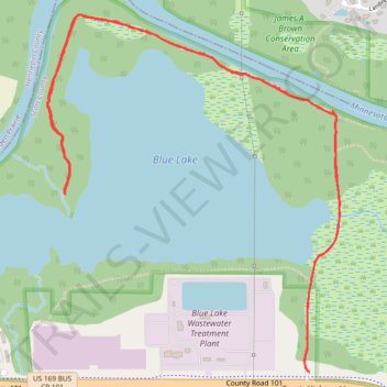 Blue Lake Trail trail, distance, elevation, map, profile, GPS track