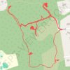 Trace of some of the trails in the Hicks Tract in Millington, NJ trail, distance, elevation, map, profile, GPS track