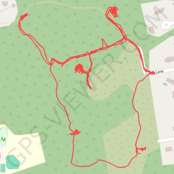 Trace of some of the trails in the Hicks Tract in Millington, NJ trail, distance, elevation, map, profile, GPS track
