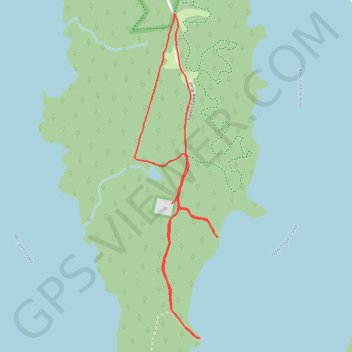 Paths on Mason Point Promontory trail, distance, elevation, map, profile, GPS track