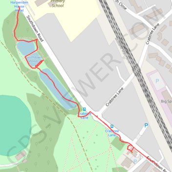 Ponds in Harpenden trail, distance, elevation, map, profile, GPS track
