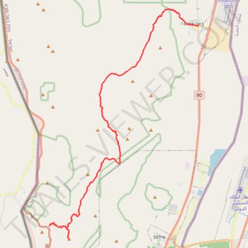 Mount Yehoram to Beer Ora trail, distance, elevation, map, profile, GPS track