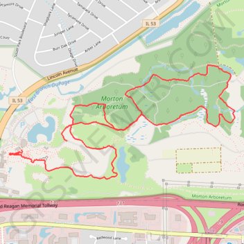 Arboretum has a new connector path trail, distance, elevation, map, profile, GPS track