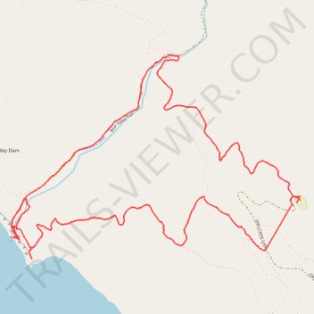 Arch Rock Loop via Coast Trail and Bear Valley Trail trail, distance, elevation, map, profile, GPS track
