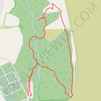 Silent Valley Nature Reserve loop trail trail, distance, elevation, map, profile, GPS track