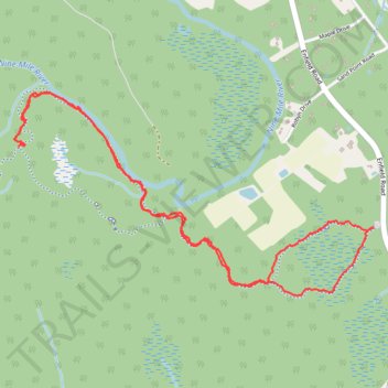 Nine Mile River Trails - River Run Trail via Pitcher Plant Trail and Comeau Lake Trail trail, distance, elevation, map, profile, GPS track