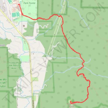 Poo Poo Point via High School Trail and Poo Poo Point Trail trail, distance, elevation, map, profile, GPS track