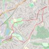 Brandwood Road, Canal, Lindsworth Park trail, distance, elevation, map, profile, GPS track