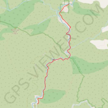 Return from Bridge to Nowhere trail, distance, elevation, map, profile, GPS track