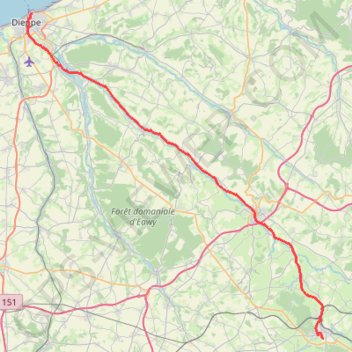 Serqueaux_Dieppe.gpx_0 trail, distance, elevation, map, profile, GPS track