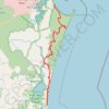 Cooloola Great Walk trail, distance, elevation, map, profile, GPS track