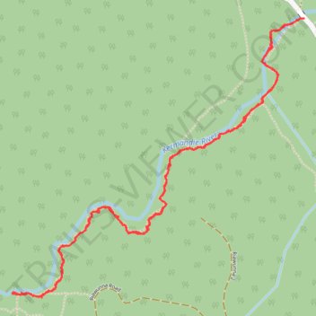 Kermandie Falls Track from Oigles Road trail, distance, elevation, map, profile, GPS track