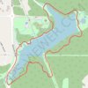 Lake Lenexa Loop in Black Hoof Park trail, distance, elevation, map, profile, GPS track