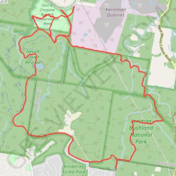 Venman and Daisy Loop trail, distance, elevation, map, profile, GPS track