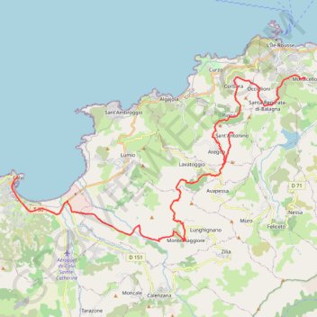 New trail, distance, elevation, map, profile, GPS track