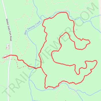 Medoc - Saponi Loop Trail trail, distance, elevation, map, profile, GPS track