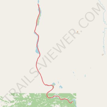 Teslin River Canoe trail, distance, elevation, map, profile, GPS track