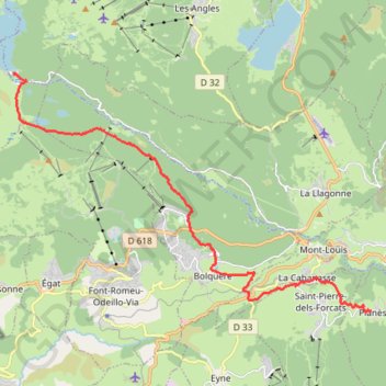 STAGE 46 Refuge des Bouillouses to Planes trail, distance, elevation, map, profile, GPS track