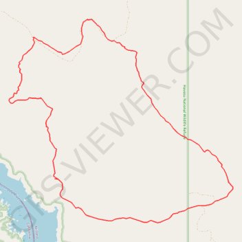 Alien Loop trail, distance, elevation, map, profile, GPS track