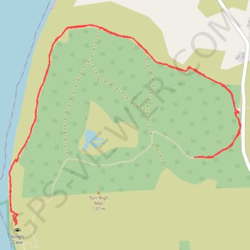 King's Cave (Walk) trail, distance, elevation, map, profile, GPS track