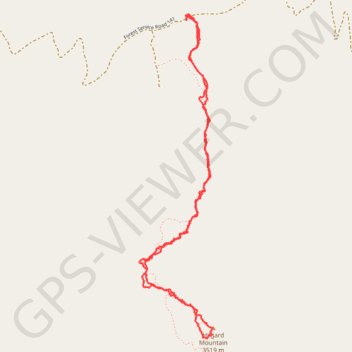 Hilgard Mountain Hiking trail, distance, elevation, map, profile, GPS track