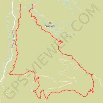 Franklin Mountains State Park - Aztec Cave Trail to Mundy's Gap, West Cottonwood, Agave Loop trail, distance, elevation, map, profile, GPS track