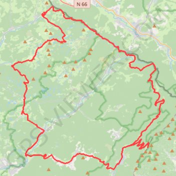 Planche des belles filles trail, distance, elevation, map, profile, GPS track