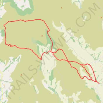 Low Mill to Urra Moor - Round Hill loop trail, distance, elevation, map, profile, GPS track