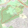 Scadbury Park trail, distance, elevation, map, profile, GPS track