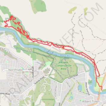 Deans Bank Track in Dublin Bay-Outlet-Albert Town Recreation Reserve, Wanaka trail, distance, elevation, map, profile, GPS track