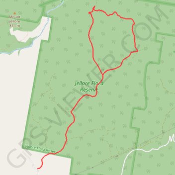 Jellore State Forest Loop trail, distance, elevation, map, profile, GPS track