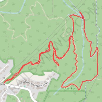 Northwest Firelane 15 Road trail, distance, elevation, map, profile, GPS track