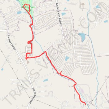Dye Creek Greenway and Bellingham Park trail, distance, elevation, map, profile, GPS track