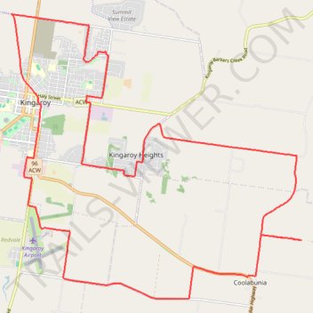 Coolabunia, Ushers Hill trail, distance, elevation, map, profile, GPS track