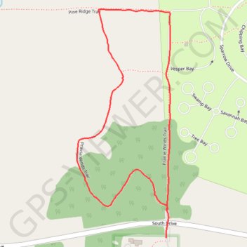 Birds Hill Park - Prairie Winds Trail trail, distance, elevation, map, profile, GPS track