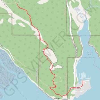 Genoa Bay - Mad Dog Trail trail, distance, elevation, map, profile, GPS track
