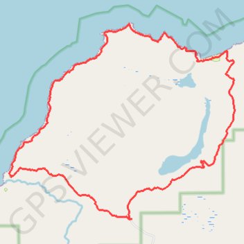 Chapel Rock Trail, North Country Trail and Mosquito River Trail Loop in Pictured Rocks National Lakeshore trail, distance, elevation, map, profile, GPS track