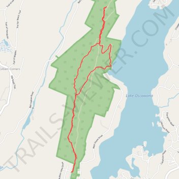 Oscawana Lake and Ridge trail, distance, elevation, map, profile, GPS track