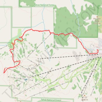 Shirley Lake trails trail, distance, elevation, map, profile, GPS track